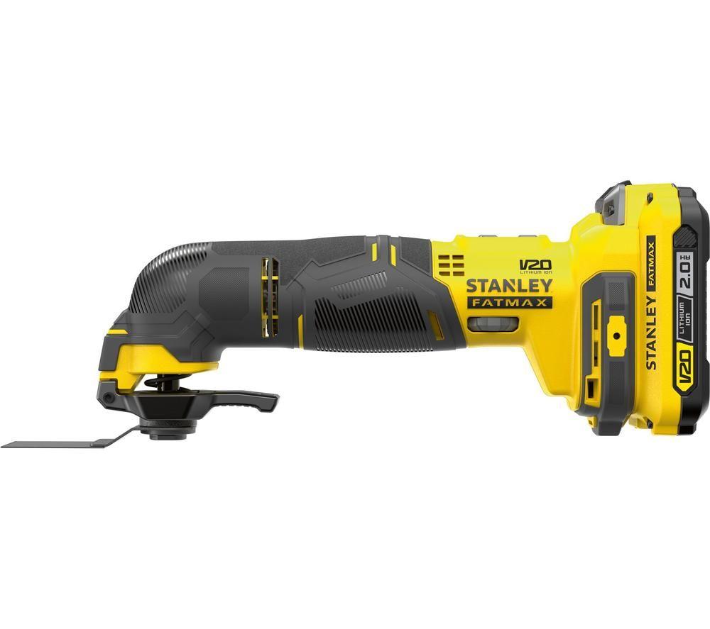 STANLEY Fatmax V20 SFMCE500 Cordless Oscillating Multi-tool - Yellow & Black image number 2 of 11