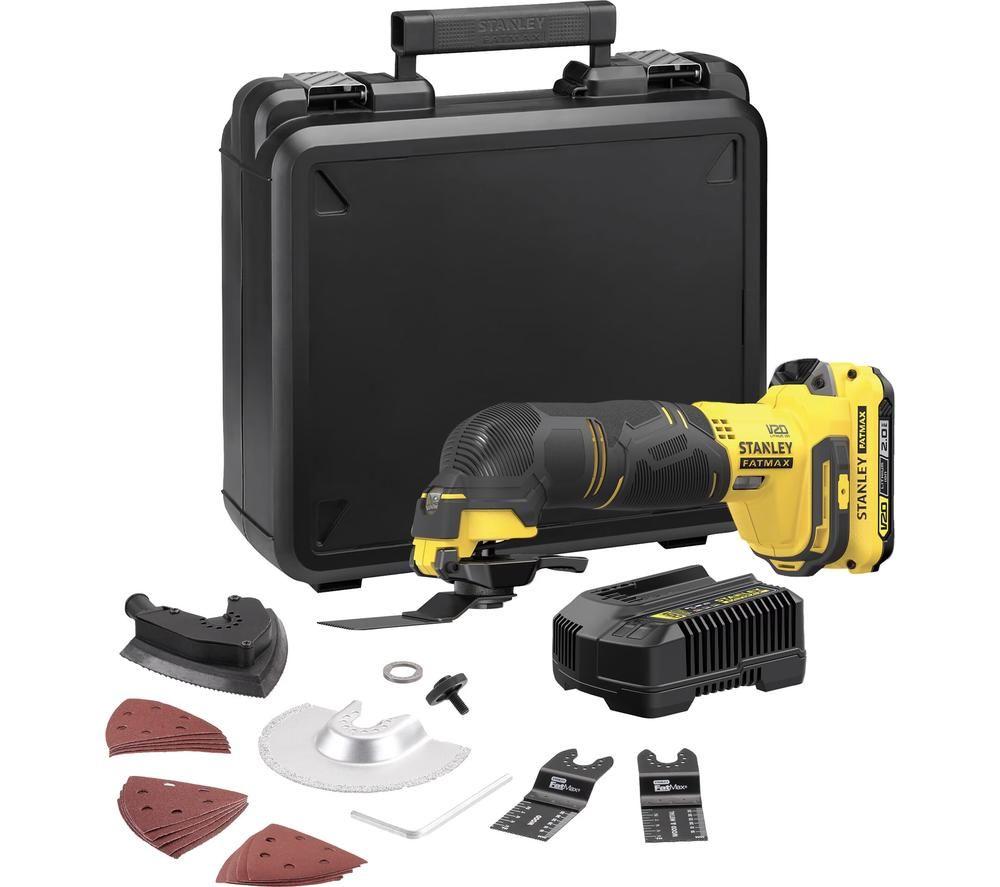 STANLEY Fatmax V20 SFMCE500 Cordless Oscillating Multi-tool - Yellow & Black image number 3 of 11