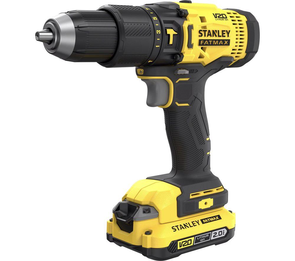 STANLEY FatMax V20 Cordless Combi Drill and Impact Driver Set with 2 Batteries image number 2 of 5