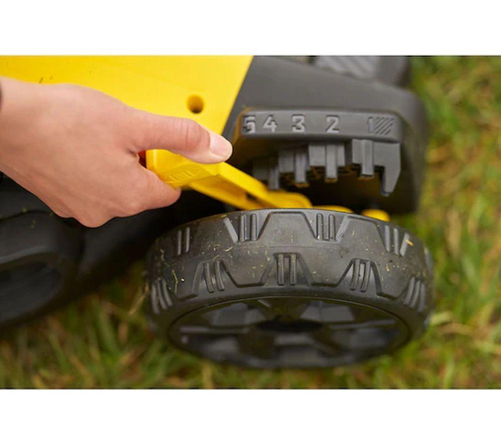 STANLEY Fatmax V20 Cordless Rotary Lawn Mower - Yellow & Black image number 3 of 10