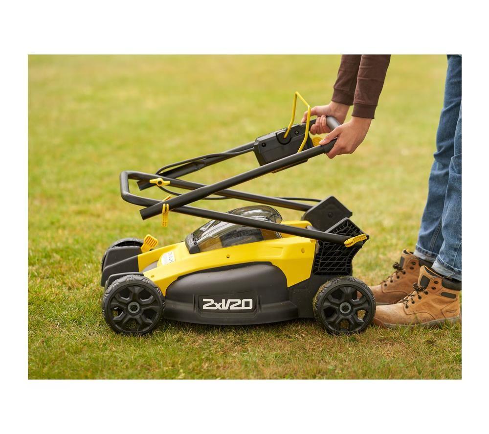 STANLEY Fatmax V20 Cordless Rotary Lawn Mower - Yellow & Black image number 5 of 10