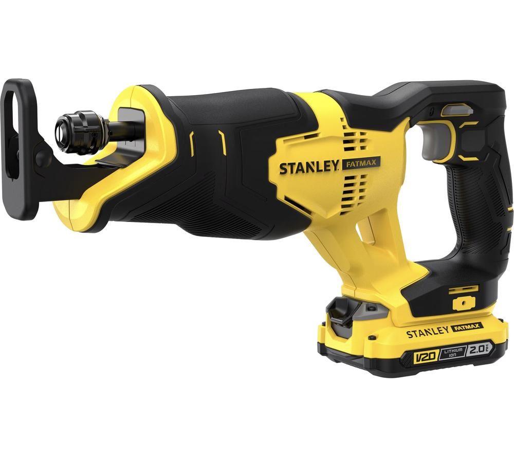 STANLEY Fatmax V20 SFMCS300 Cordless Reciprocating Saw - Yellow & Black image number 3 of 6