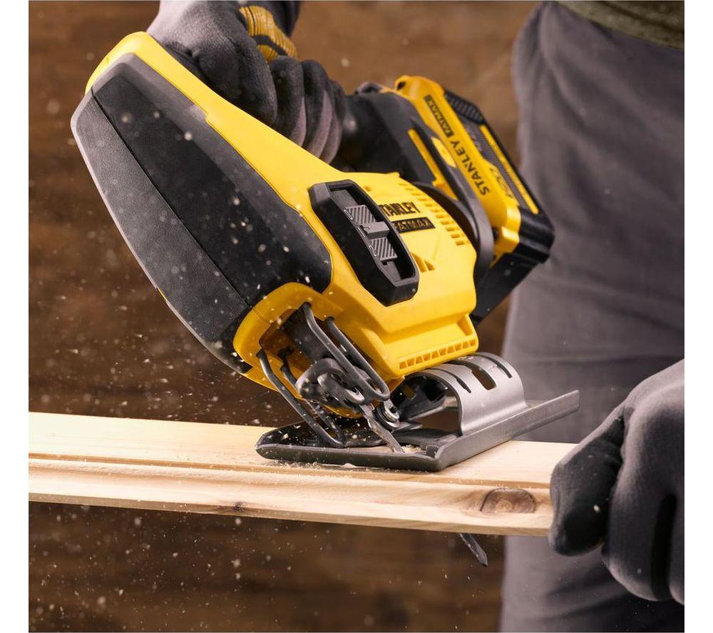 STANLEY Fatmax V20 SFMCS600 Cordless Jig Saw - Yellow & Black image number 4 of 11