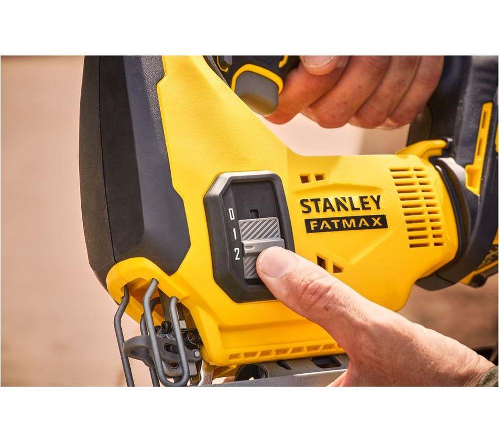 STANLEY Fatmax V20 SFMCS600 Cordless Jig Saw - Yellow & Black image number 7 of 11