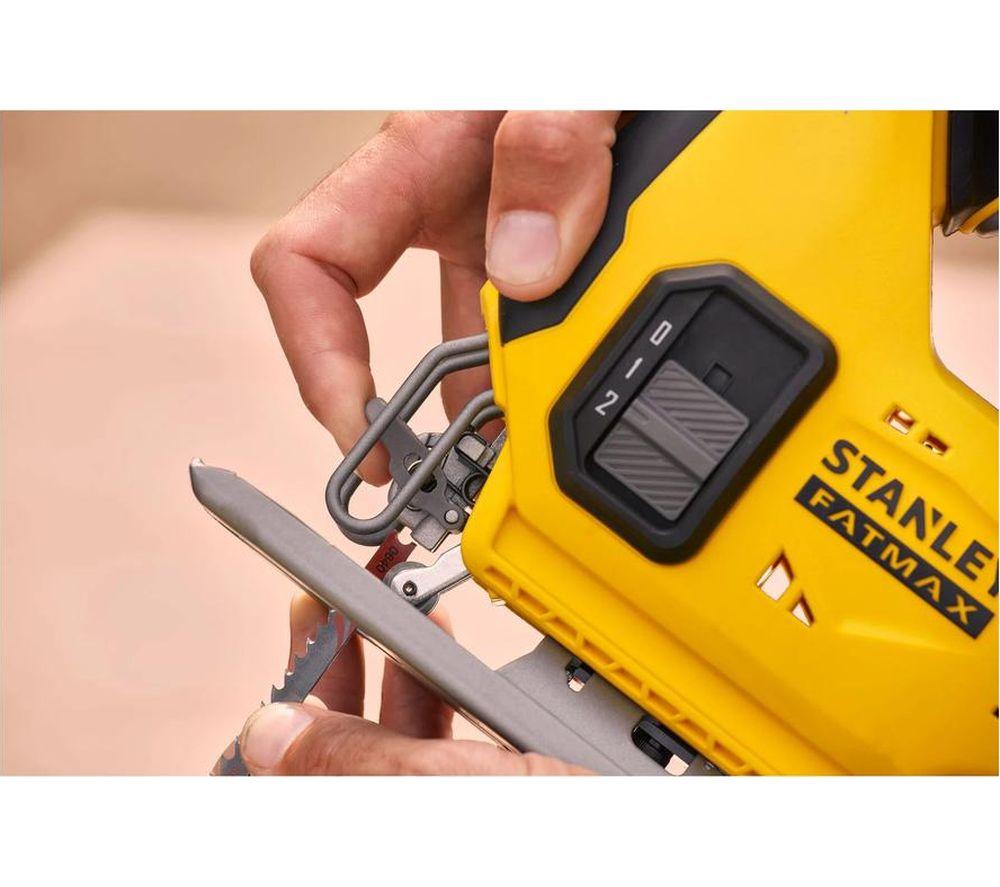 STANLEY Fatmax V20 SFMCS600 Cordless Jig Saw - Yellow & Black image number 9 of 11