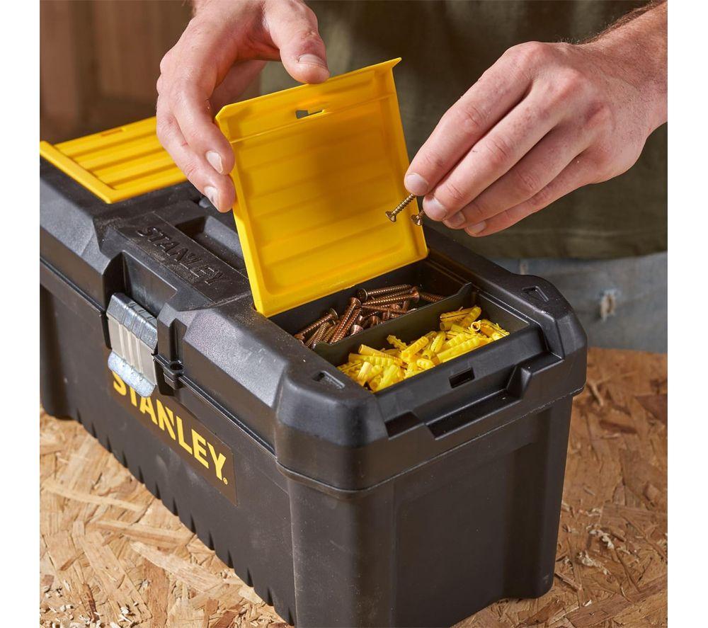 STANLEY STST1-75521 Essential Toolbox - 19", Black & Yellow image number 4 of 5