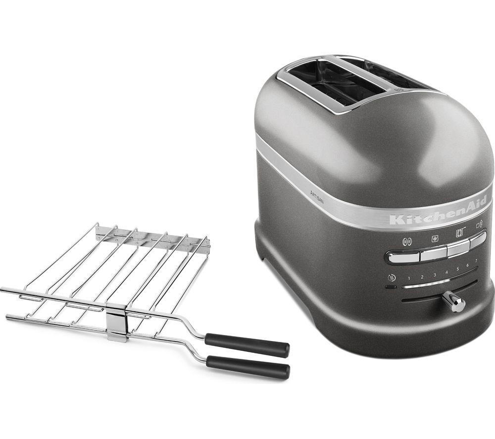 KITCHENAID Artisan 5KMT2204BMS 2-Slice Toaster - Medallion Silver image number 4 of 5