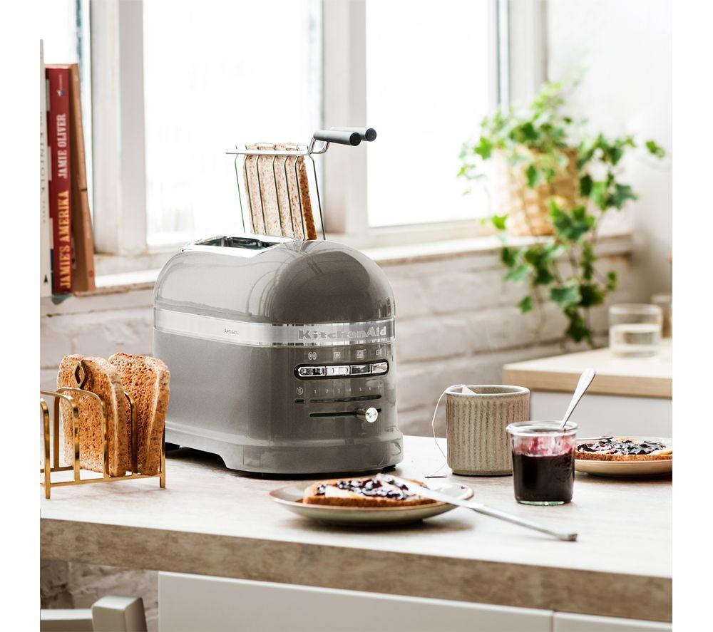 KITCHENAID Artisan 5KMT2204BMS 2-Slice Toaster - Medallion Silver image number 5 of 5