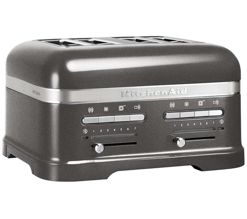 Kitchenaid Artisan 5Kmt4205bms 4-Slice Toaster - Medallion Silver, Silver/Grey