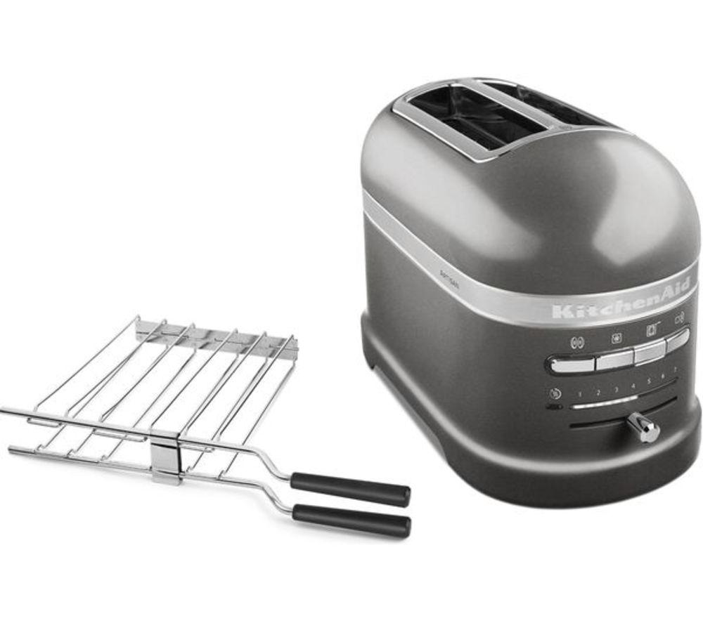 KITCHENAID Artisan 5KMT4205BMS 4-Slice Toaster - Medallion Silver image number 4 of 5