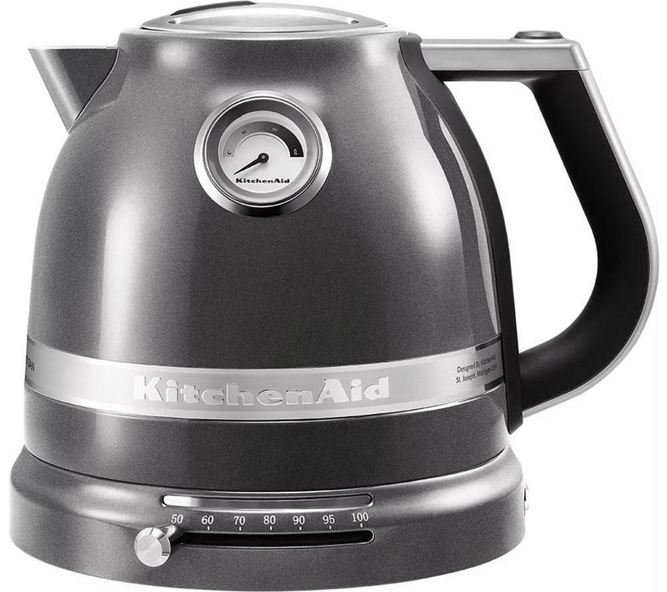 KITCHENAID Artisan Variable Temperature 5KEK1522BMS Jug Kettle - Medallion Silver