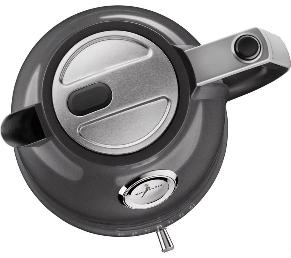 KITCHENAID Artisan Variable Temperature 5KEK1522BMS Jug Kettle - Medallion Silver image number 3 of 4