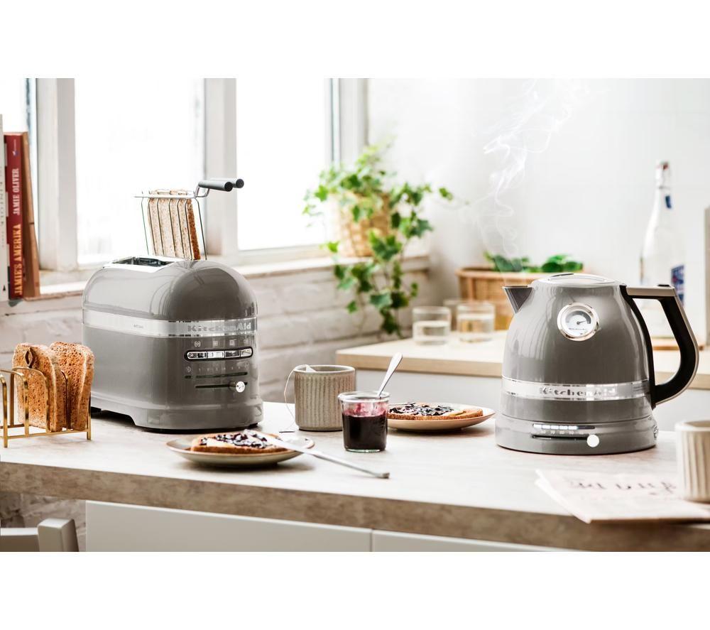 KITCHENAID Artisan Variable Temperature 5KEK1522BMS Jug Kettle - Medallion Silver image number 4 of 4