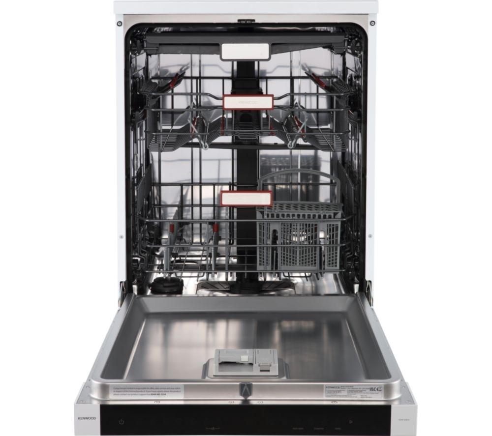 KENWOOD KDW16W25 Full-size Dishwasher - White image number 3 of 10
