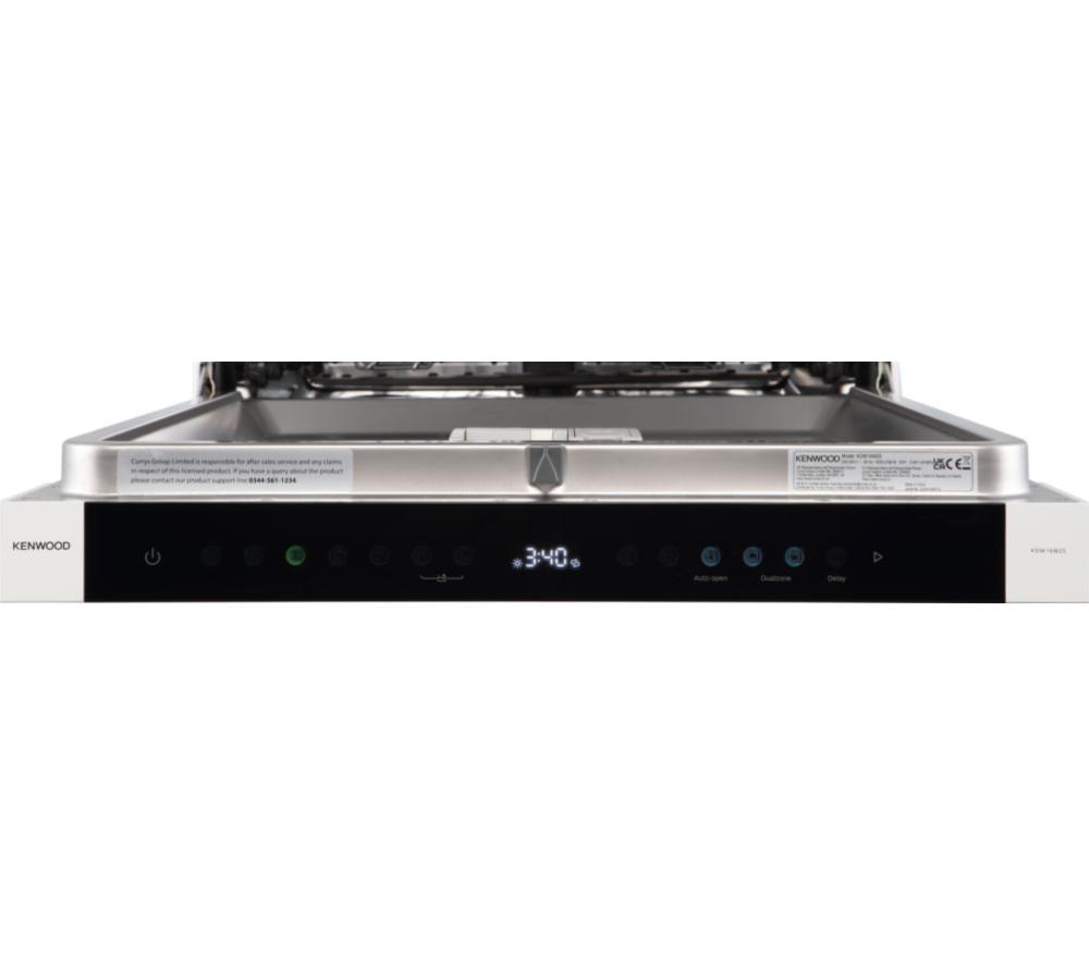 KENWOOD KDW16W25 Full-size Dishwasher - White image number 6 of 10