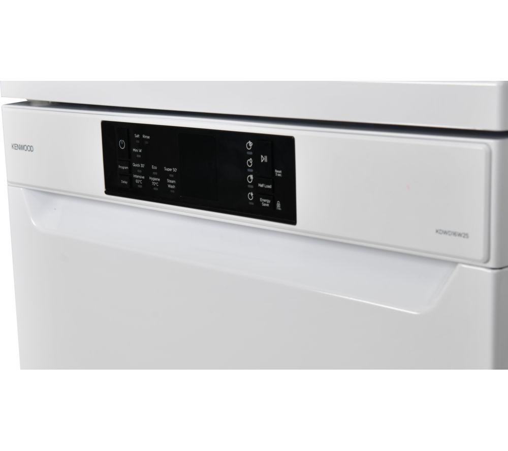 KENWOOD KDWD16W25 Full-size Dishwasher - White image number 4 of 10