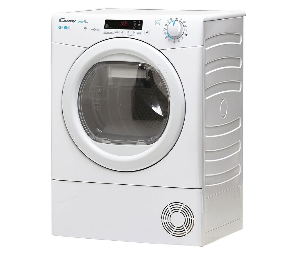 CANDY Smart Pro CSOE C10DE WiFi-enabled 10 kg Condenser Tumble Dryer - White image number 2 of 6