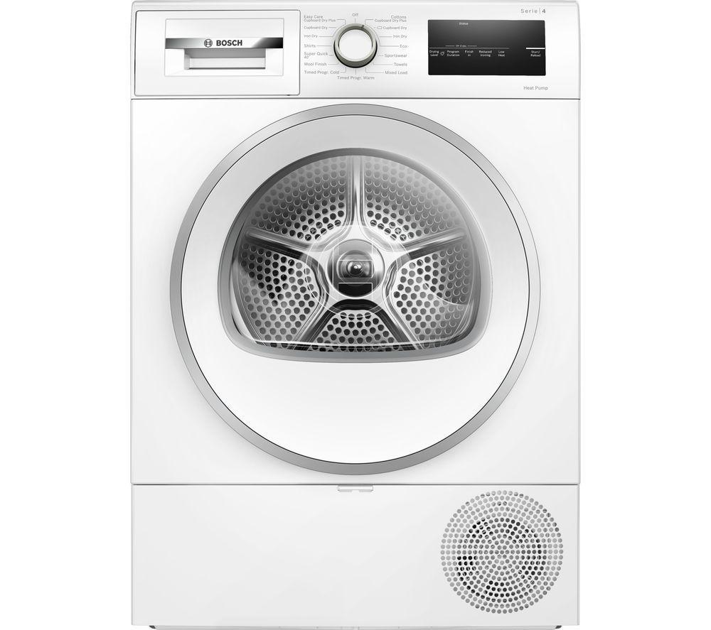 BOSCH Series 4 WTH85224GB 8 kg Heat Pump Tumble Dryer - White