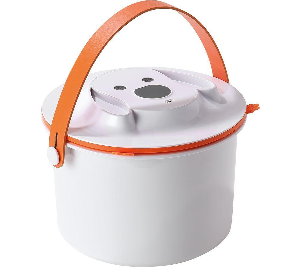 M-PETS Vacuufresh Vacuum Food Storage Container - 7.5 Litre, White & Orange