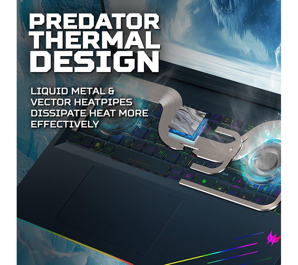 ACER Predator Helios 18 AI 18" Gaming Laptop - Intel&reg; Core&trade; Ultra 9, RTX 5090, 1 TB SSD image number 8 of 16