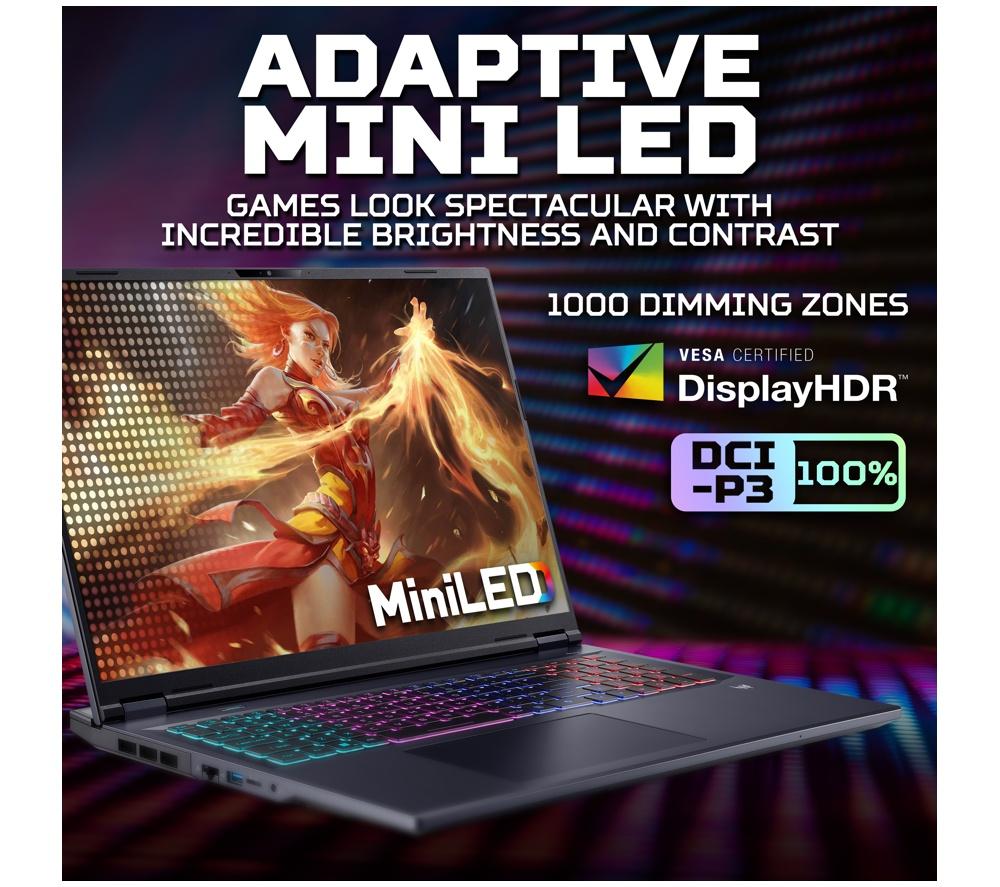 ACER Predator Helios Neo 18 AI 18" Gaming Laptop - Intel&reg; Core&trade; Ultra 9, RTX 5070 Ti, 2 TB SSD image number 6 of 12