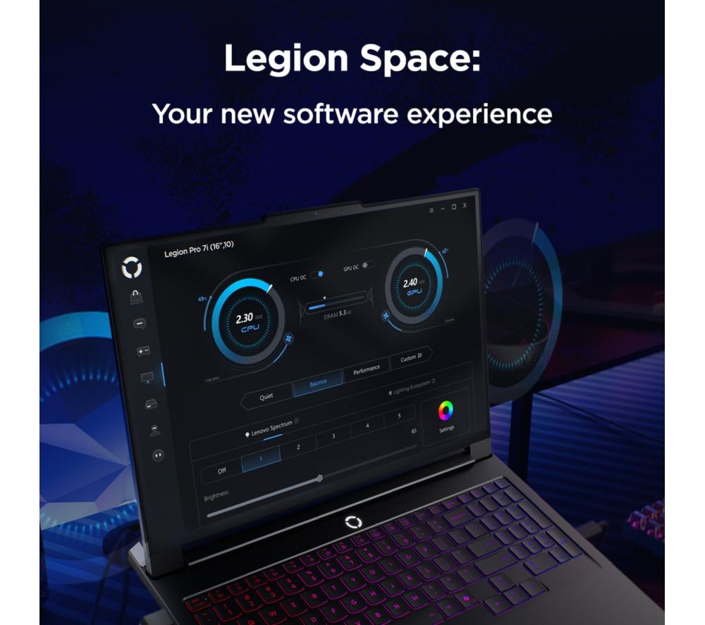 LENOVO Legion Pro 7 16" Gaming Laptop - Intel&reg; Core&trade; Ultra 9, RTX 5080, 2 TB SSD image number 15 of 19