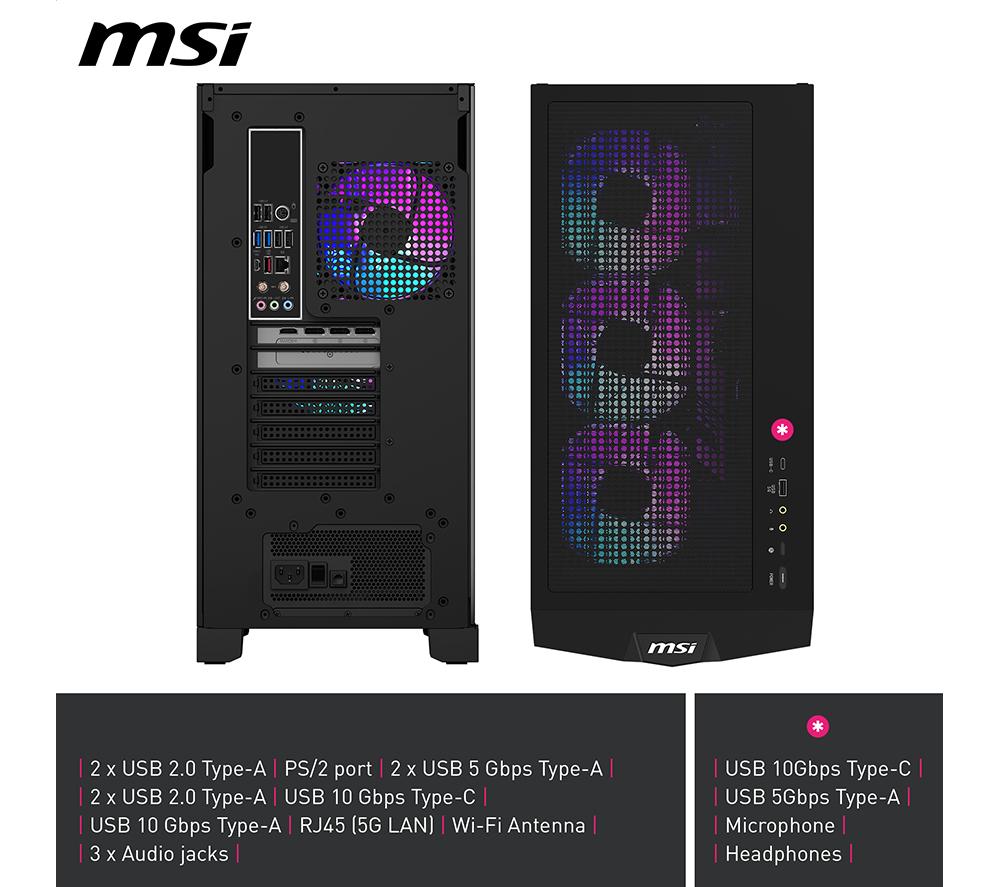 MSI MPG Infinite X3 AI Gaming PC - Intel&reg; Core&trade; Ultra 7, RTX 5070, 1 TB SSD image number 9 of 11