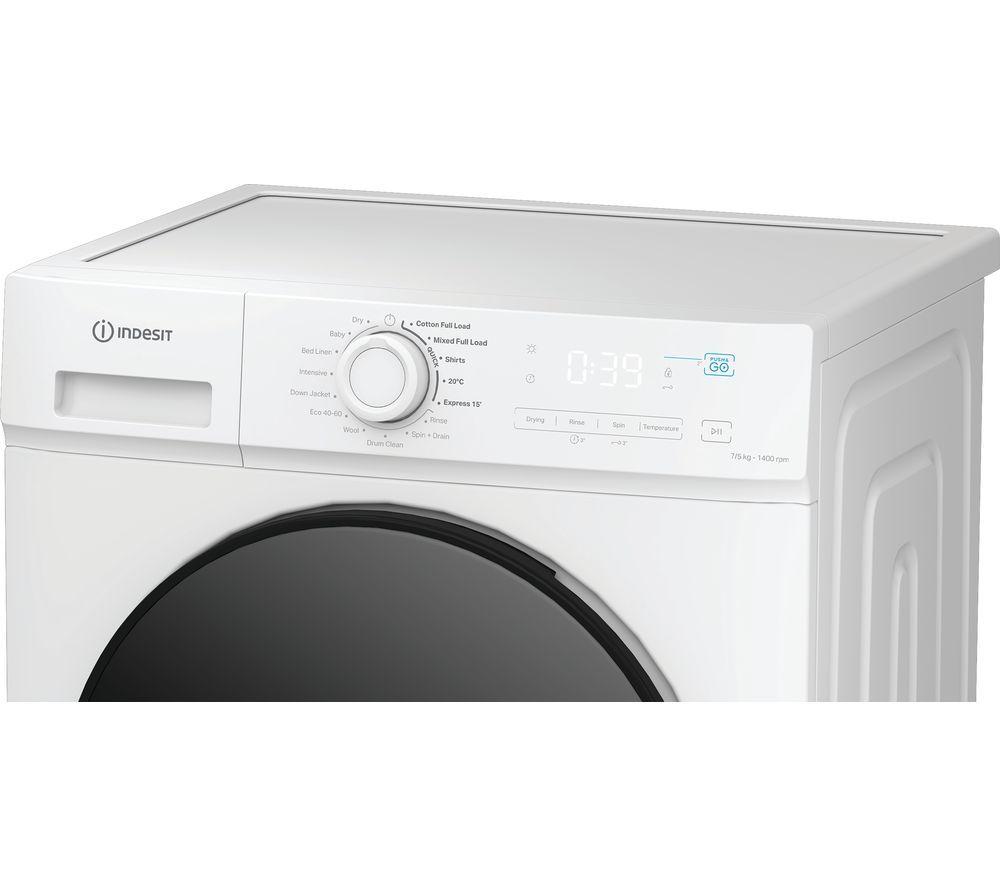INDESIT MyTime IDMA 75624 UK 7 kg Washer Dryer - White image number 4 of 9