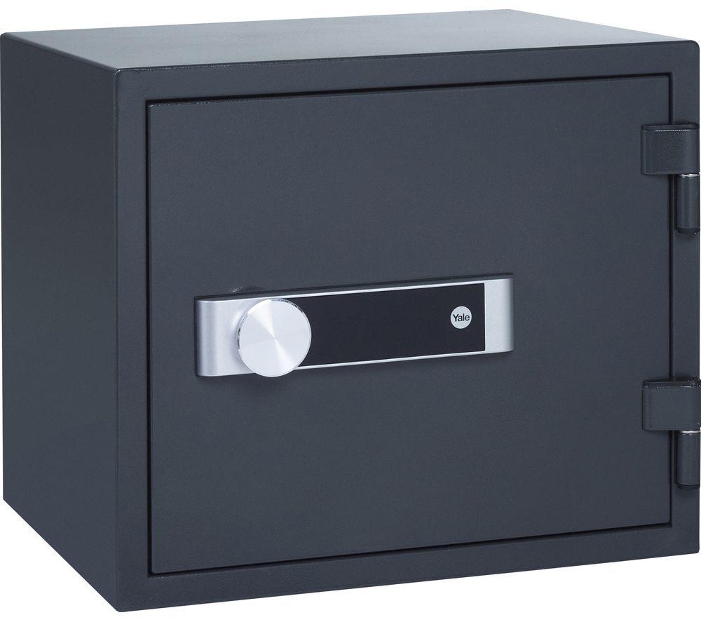 YALE Fire Safe Electronic Storage Locker - Medium, Black