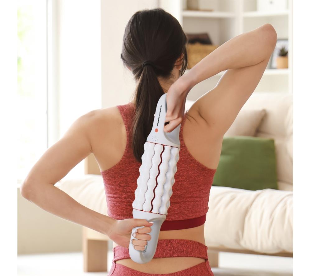 SHARPER IMAGE Roller Body Massager - Grey image number 2 of 6