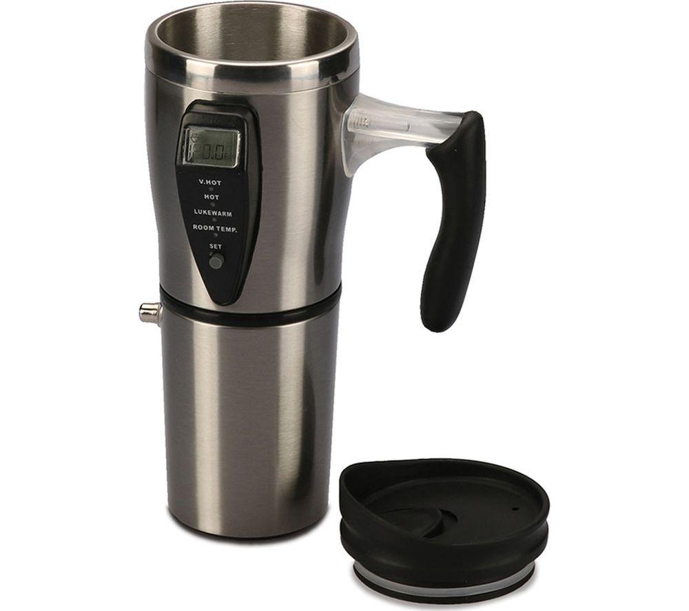 INGENIOUS Heated Travel Mug - Black & Stainless Steel