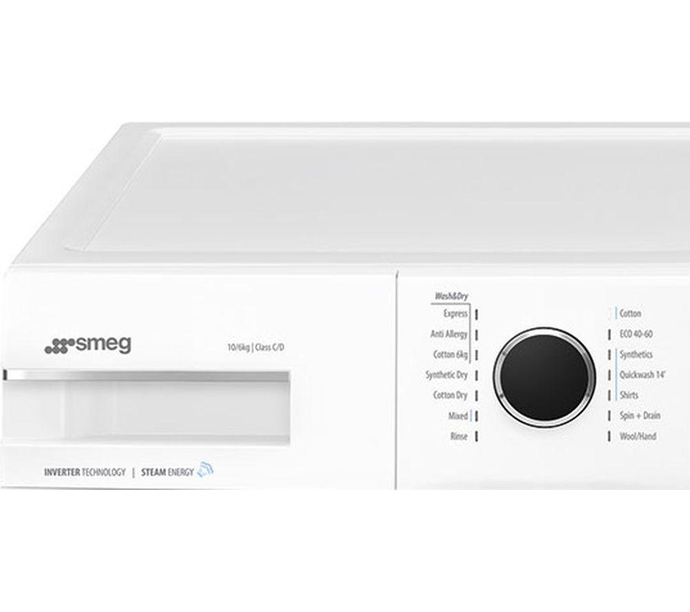 SMEG WDN064SLDUK 10 kg Washer Dryer - White image number 3 of 4