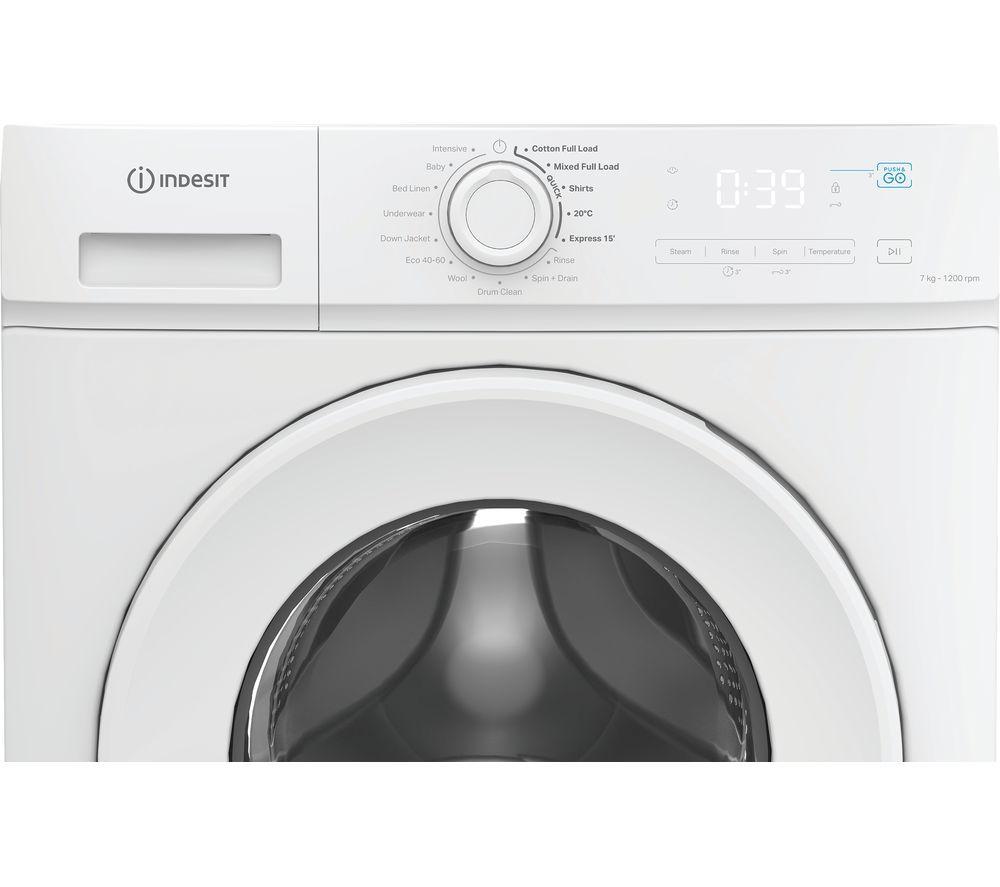 INDESIT My Time IMA 762 UK 7 kg 1200 Spin Washing Machine - White image number 2 of 9