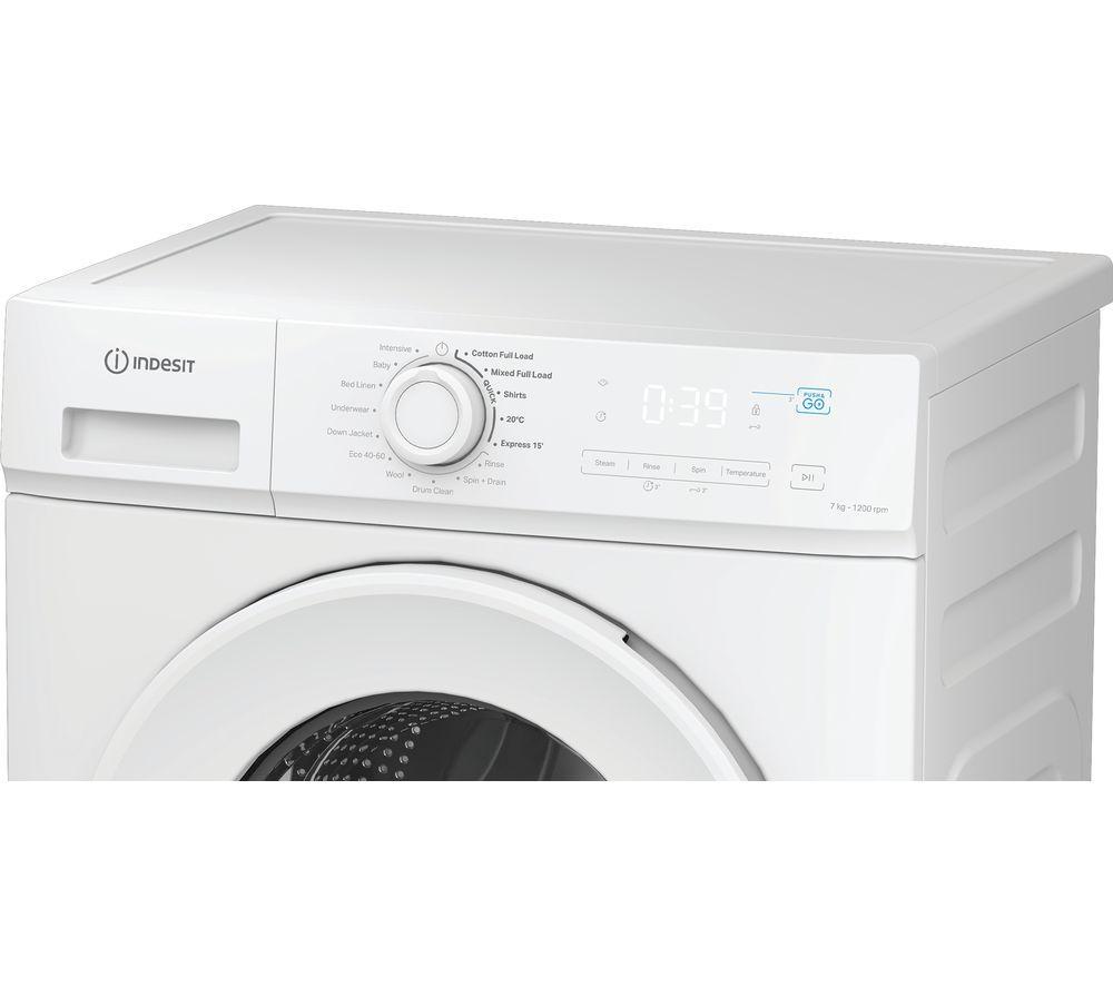 INDESIT My Time IMA 762 UK 7 kg 1200 Spin Washing Machine - White image number 5 of 9