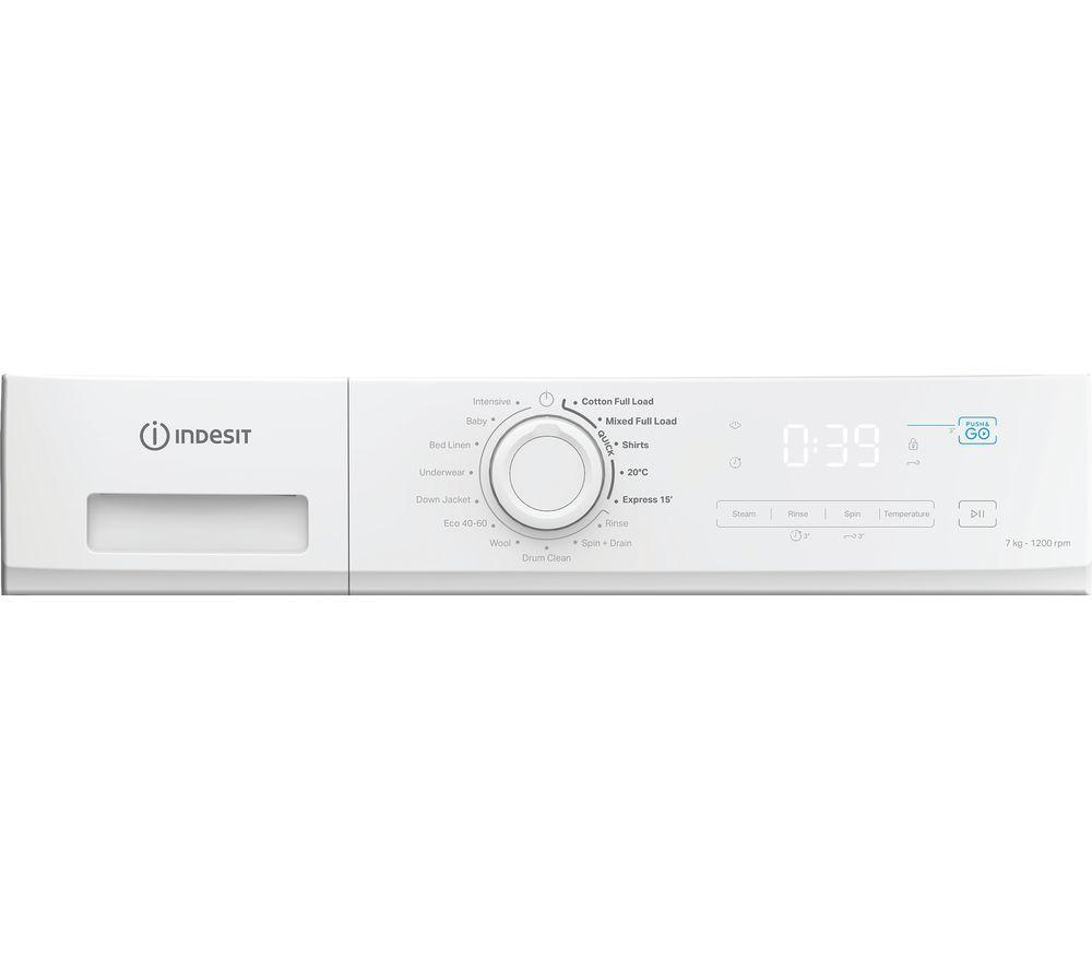 INDESIT My Time IMA 762 UK 7 kg 1200 Spin Washing Machine - White image number 8 of 9