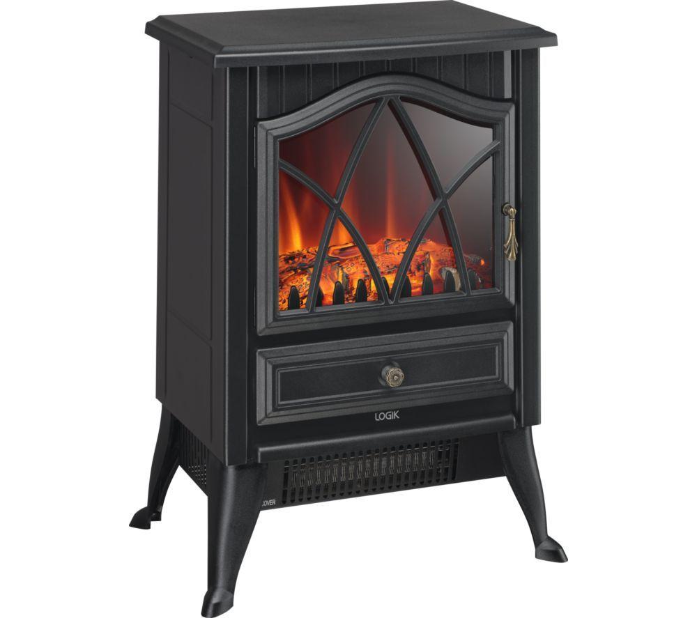 LOGIK L180EFB25 Electric Fireplace - Black image number 2 of 5