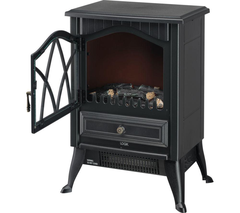 LOGIK L180EFB25 Electric Fireplace - Black image number 4 of 5