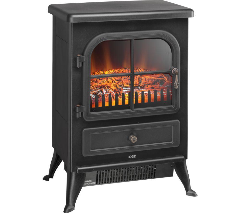 LOGIK L185EFB25 Electric Fireplace - Black image number 2 of 5