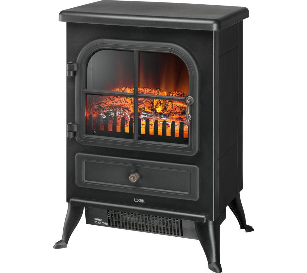 LOGIK L185EFB25 Electric Fireplace - Black image number 3 of 5