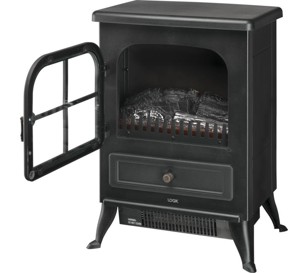 LOGIK L185EFB25 Electric Fireplace - Black image number 4 of 5