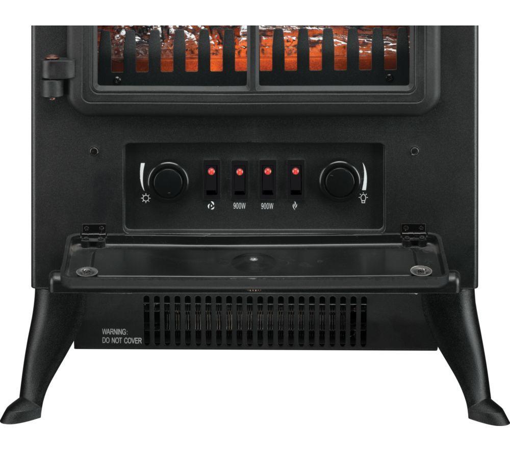 LOGIK L185EFB25 Electric Fireplace - Black image number 5 of 5
