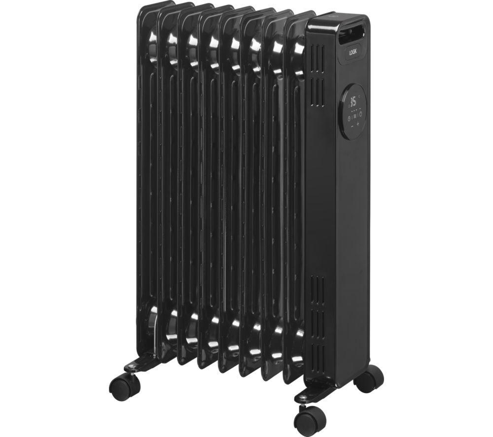 LOGIK L20DOR25 Portable Oil-Filled Radiator - Black image number 2 of 6