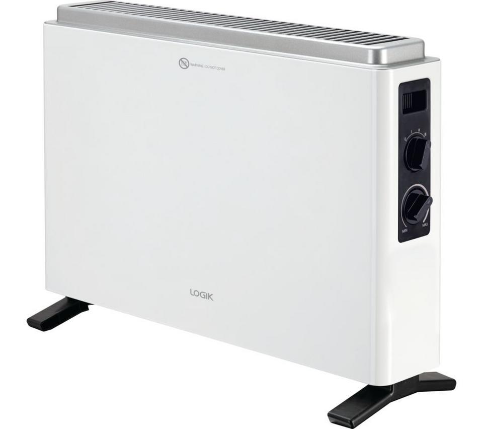 LOGIK L20CHW25 Convector Heater - White & Black
