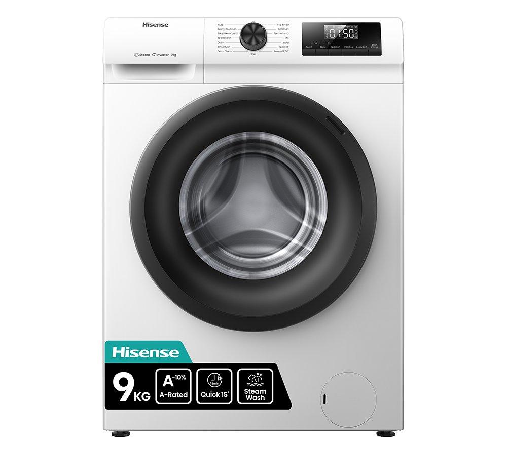 HISENSE 1 Series WF1Q9041BW 9 kg 1400 Spin Washing Machine – White, White