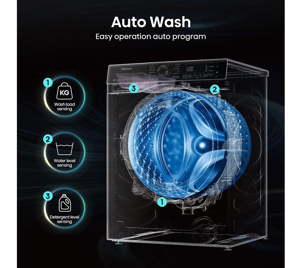HISENSE 1 Series WF1Q9041BW 9 kg 1400 Spin Washing Machine - White image number 8 of 17