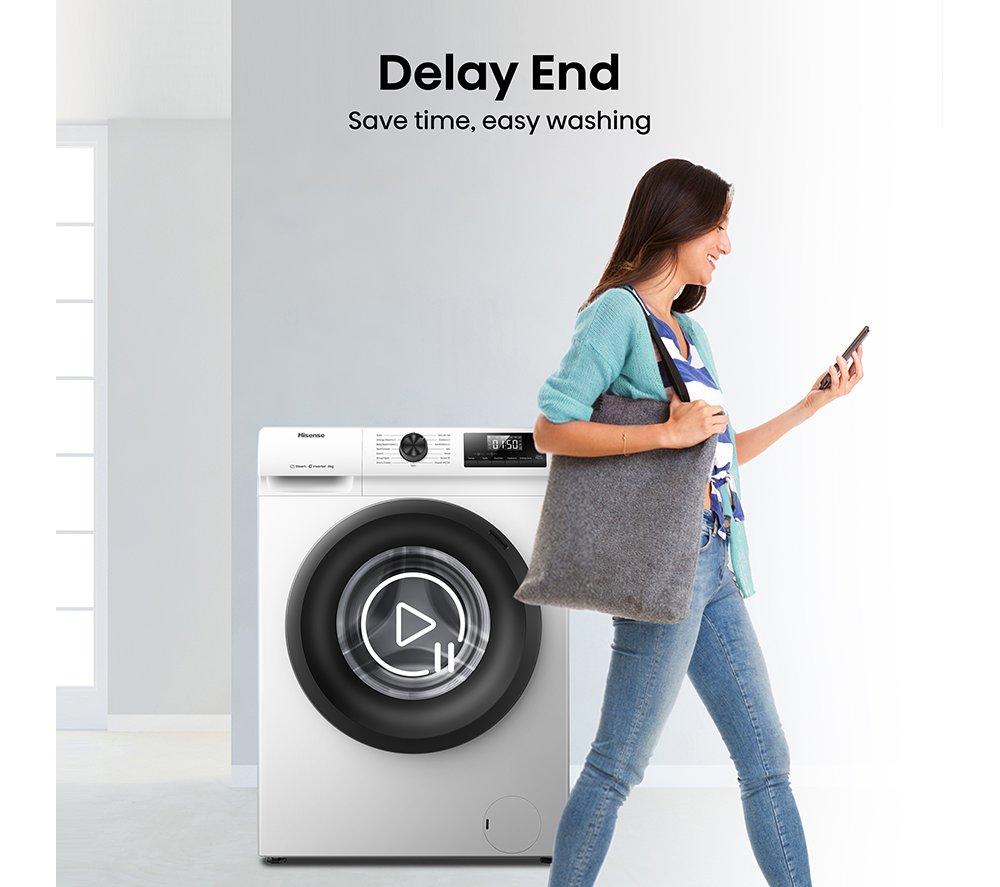 HISENSE 1 Series WF1Q8041BW 8 kg 1400 Spin Washing Machine - White image number 12 of 17