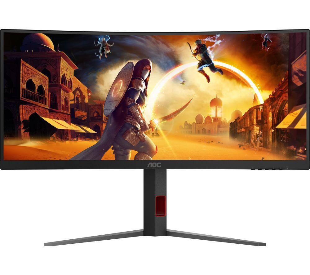 AOC CU34G4Z Wide Quad HD 34" Curved VA Gaming Monitor - Black