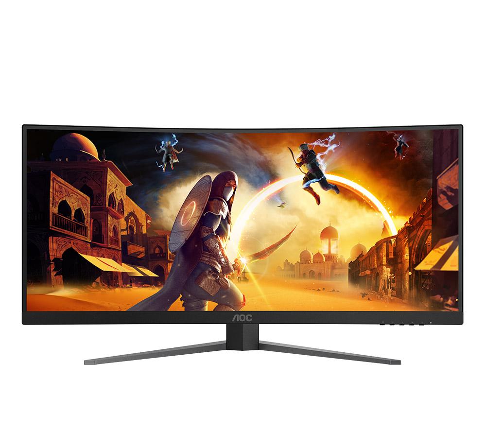 AOC CU34G4Z Wide Quad HD 34" Curved VA Gaming Monitor - Black image number 6 of 9