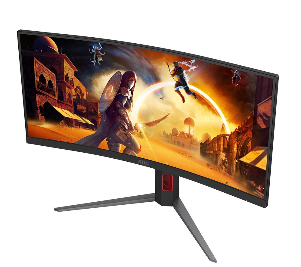 AOC CU34G4Z Wide Quad HD 34" Curved VA Gaming Monitor - Black image number 7 of 9