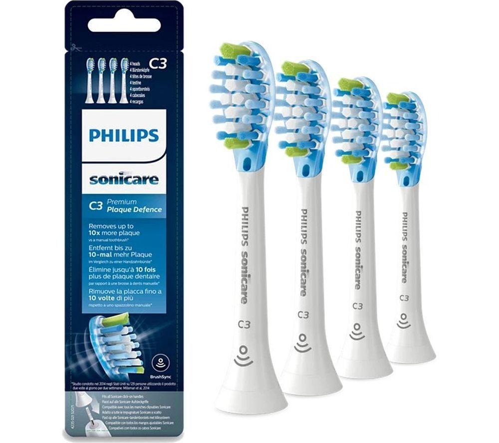PHILIPS Sonicare HX9045/87 C3 Premium Plaque Defence Toothbrush Heads - Pack of 5, White image number 2 of 2